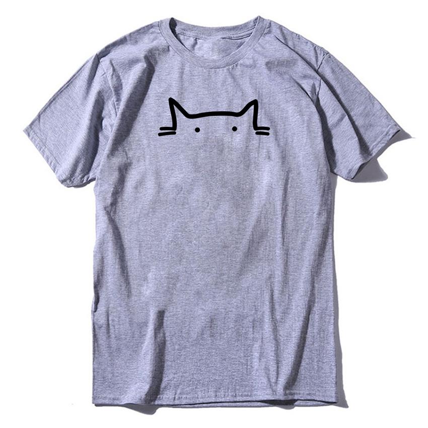 COOLMIND High Quality 100% Cotton Cat Print Men T Shirt Casual Summer Men Tshirt Loost Cool T-shirt Male Tee Shirts Mo0167