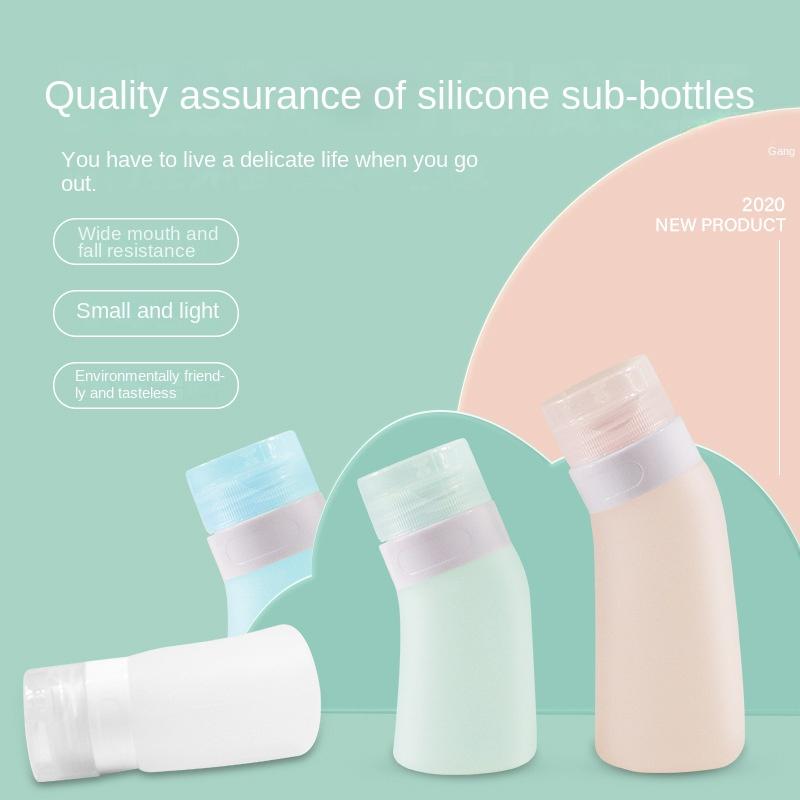 Set de Călătorie Sticlă de Ambalaj din Gel de Siliciu Sticlă de Rezervă pentru Dezinfectant Ambalaj pentru Loțiune de Îngrijire a Pielii Sticlă de Depozitare pentru Condimente pentru Dressing de Salată