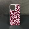Coque de téléphone cool Tigre Rose Léopard Pour iPhone 17,16,15,14,13,12,11,Pro,Max,Plus,Mini,X,XS,XR,8,S,SE Coque Noire Souple