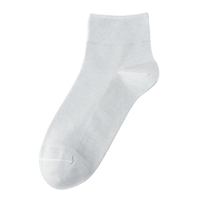 Men's Cotton Pure Cotton Socks - Lightweight Summer Shorts Socks with Mesh Ventilation for Comfortable Casual Wear for Men - Summer