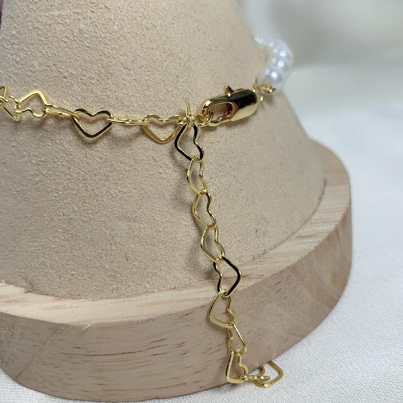 Meier Handmade diy accessories white mother-of-pearl bracelet women's european and american minimalist jewelry