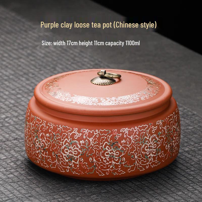 Purple Clay Tea Caddy