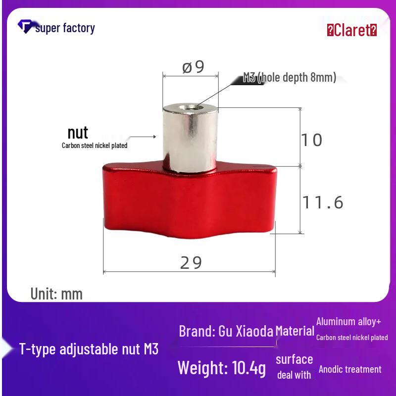 Aluminum Adjustable Angle Quick Release Handle with Locking Nut Knob