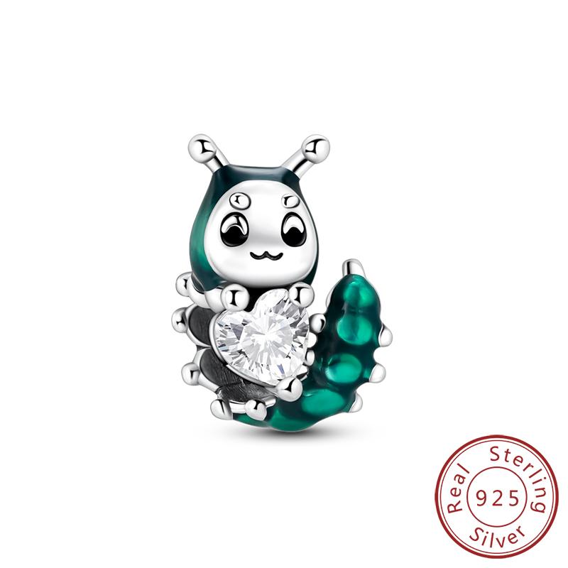 Original Charms Bead Copper Apple Skull Butterfly Flower Cat Starry Sky Charm Fit Bracelet Pendant Diy Jewelry Gift