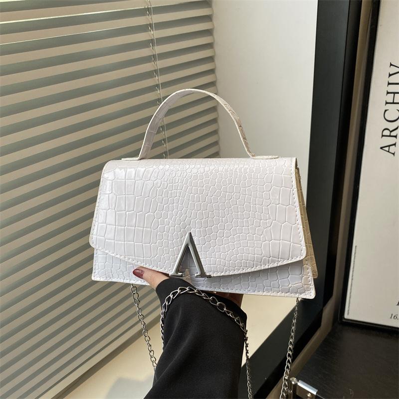 Fashion Trend Solid Color Light Luxury Women's Bag New Simple and Beautiful Fashion Temperament Handbag Shoulder Messenger Bag