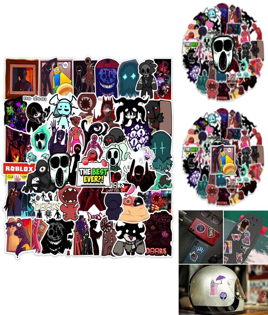 50ks Vysoce kvalitní Roblox figurka Dveře Vodotěsná sada samolepek Pro scrapbookování a dekorace