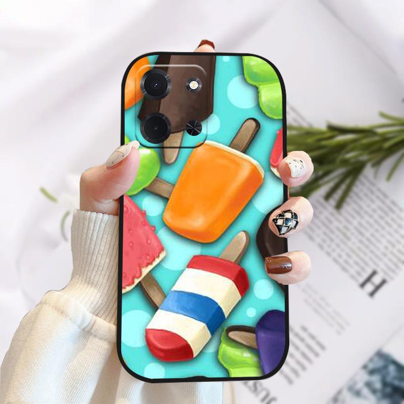 For Poco C85 5G Case Cute Cartoon Soft TPU Silicone Phone Casing For Xiaomi Poco C 85 Camera Protection Covers For POCOC85 173mm