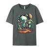 Tops T Shirt Lovely Aliens Tshirt Autumn Cotton Fabric Unisex T Shirt Design Hip Hop Alien Vistors TShirt