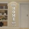 DIY Self-Adhesive Family Mirror Wall Sticker for Home Entrance Decor