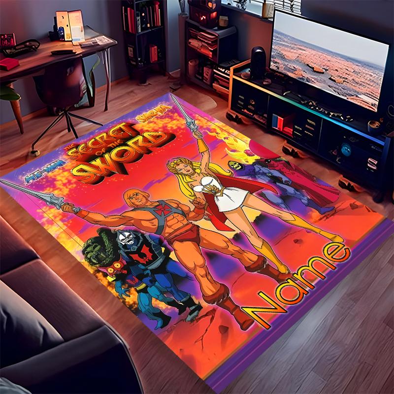 Custom personalization He-Man and the Masters of the Universe Print Area Rug - Soft, Washable Non-Slip Indoor Mat,Living Room,Home&Office Decorative R