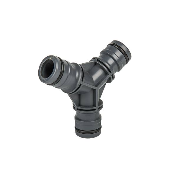 Bradas Gray Tee 1/2" 3/4" Quick Connector Irrigation Systems