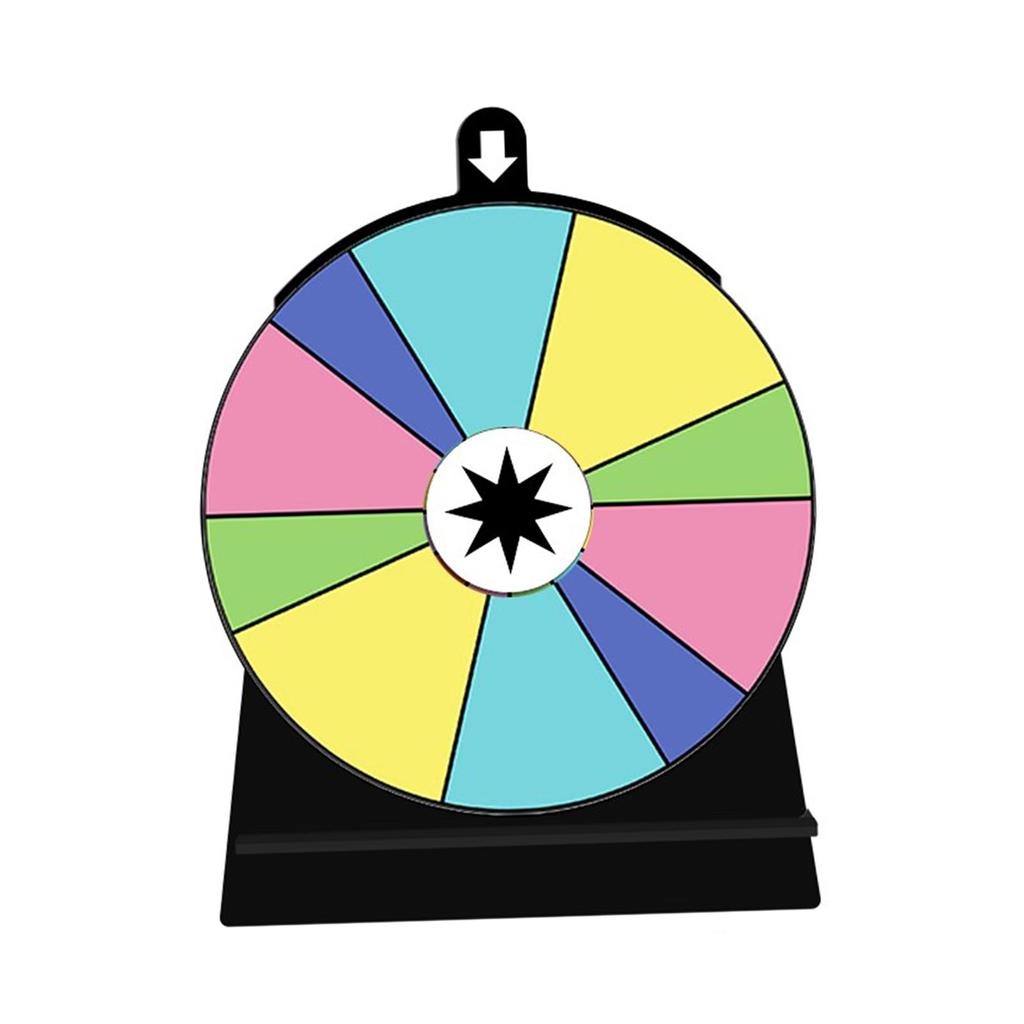Colored Rotating Wheel Fortune Wheel Editable Roulette Wheel Drinking Game for Adults for Classroom Supermarkets Restaurant
