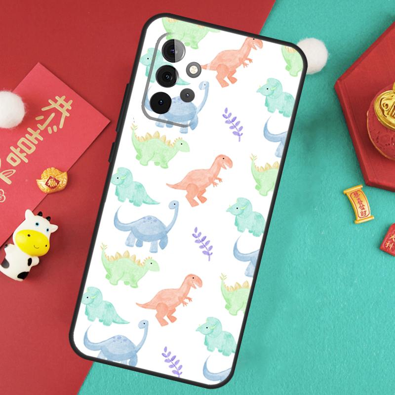 Dinosaur Collage Case For Samsung Galaxy A16 A17 A54 A34 A14 A15 A35 A55 A52 A12 A32 A13 A33 A53 A26 A36 A56