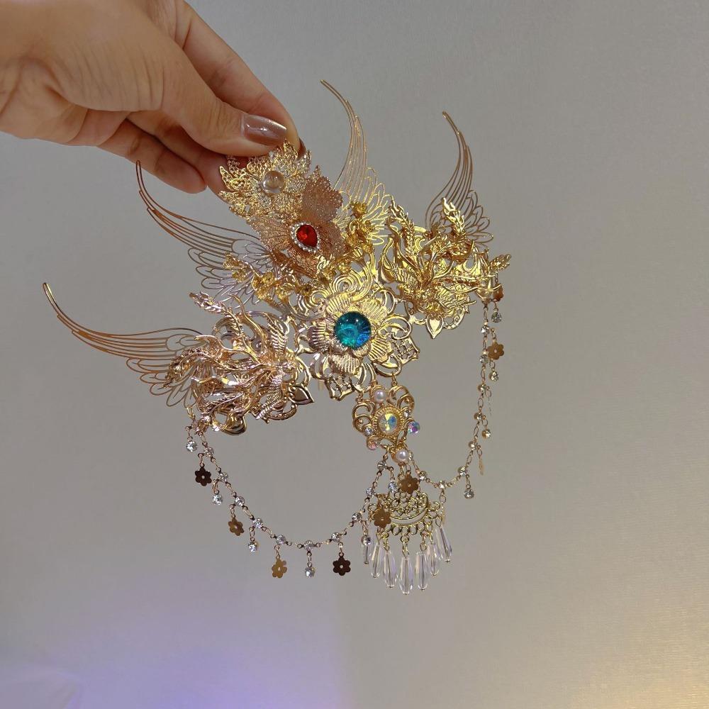 Antique Princess Headwear Ancient Costume Hair Accessories Tassel Hair Crown for Women