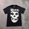 Misfits Fiend Skull Punk Rock Band Tee M Men Black Short Sleeve Cotton Unisex T-Shirt