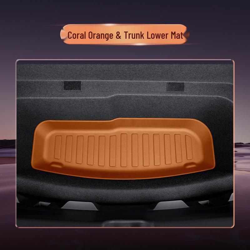 Vehicle-Specific YU7 TPE Floor Mats: Fully Enclosed, Matches Original Car Interior Color