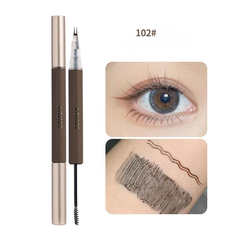 

Двусторонняя тушь-карандаш для подводки глаз с естественно очерченными нижними ресницами и тонкой кисточкой для подводки туши для глаз 0,02 мм.