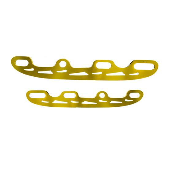 1 Pair Roller Skate Ski Blade Anti-rust Durable Stainless Steel Versatile Roller Ice