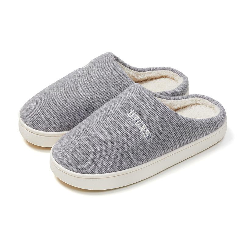 Premium Cotton Slippers Old Non-slip Warm Velvet Bag Head Home Cotton Shoes Winter Men's and Women's Confinement Slippers