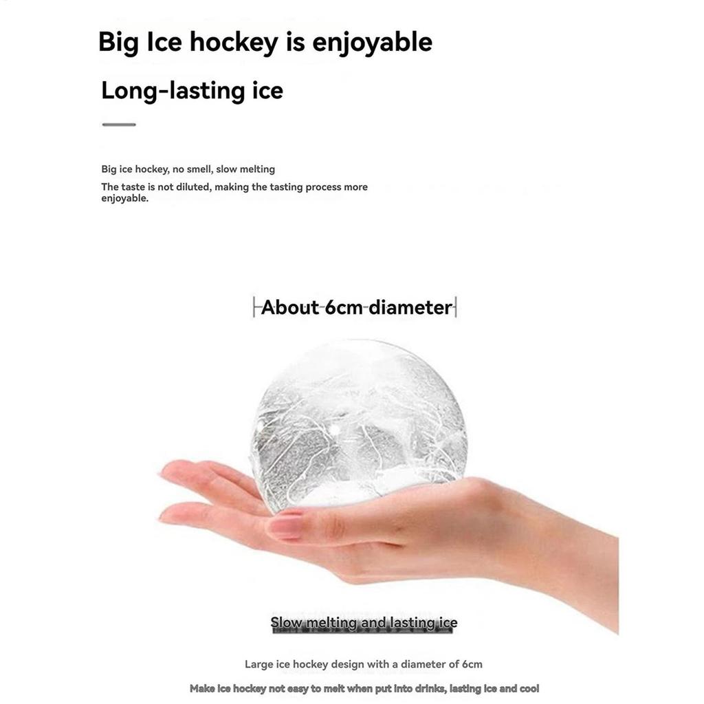 Ice Ball Mold Icy Maker For Cocktails Slow Melting Ice Ball Mold For Whiskey Beverage Fridge Home Travel Coffee Drinks