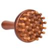 Portable Sandalwood Gua Sha Massage Brush Head Neck Abdominal Leg Body Meridian Massager Wooden Massage Tools