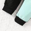 Infant Toddler Boys Girls Knit Stripe Embroidered Rugby Sweatshirt and Pants Set