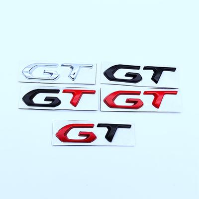 Emblemă GT Logo Metalic 3D Crom Negru Insignă Portbagaj Auto Pentru 208 2008 205 508 5008 207 408 308 3008 Autocolant Accesorii