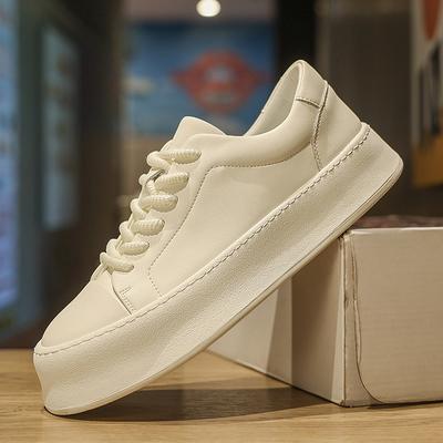 Luxusmarke Leder Herren Freizeitschuhe Hohe Qualität Weißer Plateau Skateboard Schuh Rutschfest Outdoor Laufen Herren Sneaker Fahren