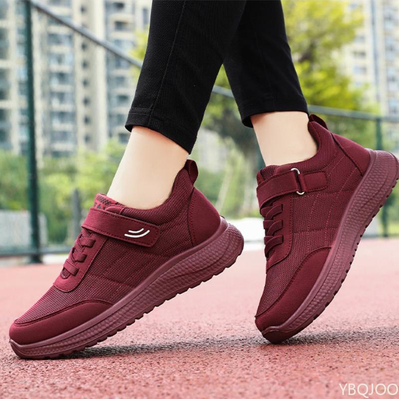 Sports shoes for women in spring new soft soled non tiring single shoes casual simple comfortable breathable running shoes
