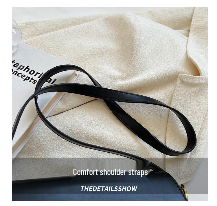 Vintage Torebka Crossbody w Stylu Hong Kong z Teksturowanej Skóry - Damska Modna 2025 Moda Koreańska