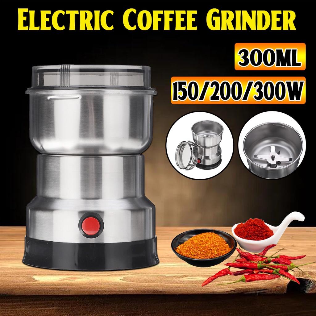 Electric Coffee Grinder Kitchen Cereal Nuts Beans Spices Grains Grinder Machine Multifunctional Coffee Home Grinder 150/200/300W