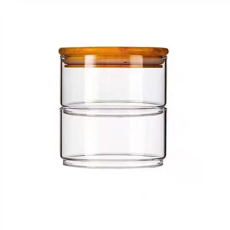 1Pcs Heat Resistant Glass Bowl Stackabe Round Fruit Salad Bowls Clear Kitchen Food Storage Container Salad Bowl Tableware
