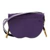 Burberry Adjustable Leather Crossbody Bag With Magnetic Closure In Calfskin And Goat Hair Women Shoulder Bag Satin-Purple 80755101