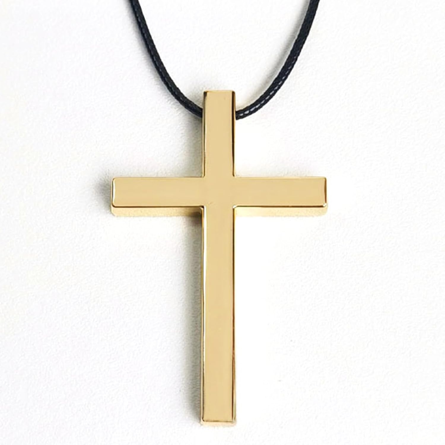

Simple Cross Pendant Rear View Mirror Accessories, Premium Alloy Cross Car Hanging Ornament, Car Mirror Hanging Accessories, Cute Car Decor Rearview золотий