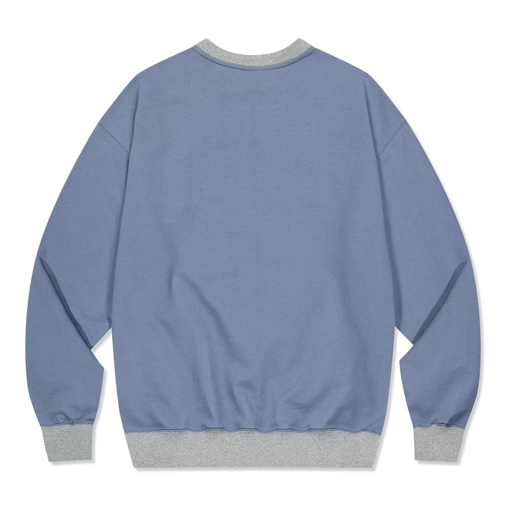 Maha Grid Laundry Sweatshirt Blue(Mg2Dsmm444A)