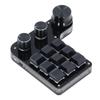 USB Mini Macro Mechanical Gaming Keyboard Programmable 9 Keys 3 Knobs Red Switch RGB LED Onboard