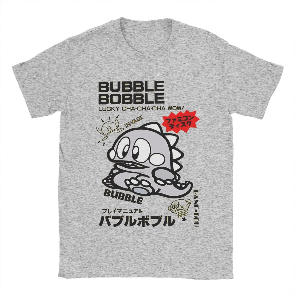 Funny Bubble Bobble TShirts Unisex Round Neck Cotton T Shirt  Short Sleeve Tees Plus Size Clothing