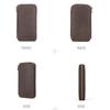 CONTACT'S Étui à Montre Vintage en Cuir Véritable 2 Emplacements Fermeture Éclair Sac à Montre Support pour Homme Voyage Cadeau Quotidien Boîte de Rangement Présentoir pour Montre