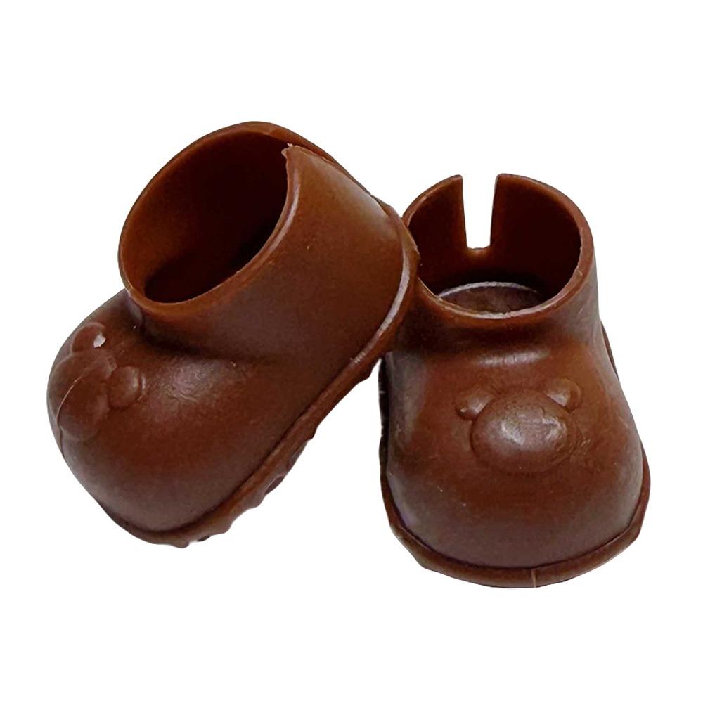 

Fashion Shoes For 17cm Matching Short Rain Boots Doll Shoes Without Doll темно-коричневого