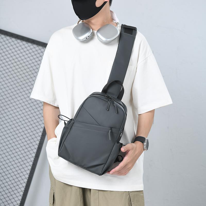 Men's Chest Bag Lightweight Crossbody Bag  Commuter Shoulder Bag