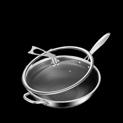 316 Edelstahl Waben Antihaft Wok