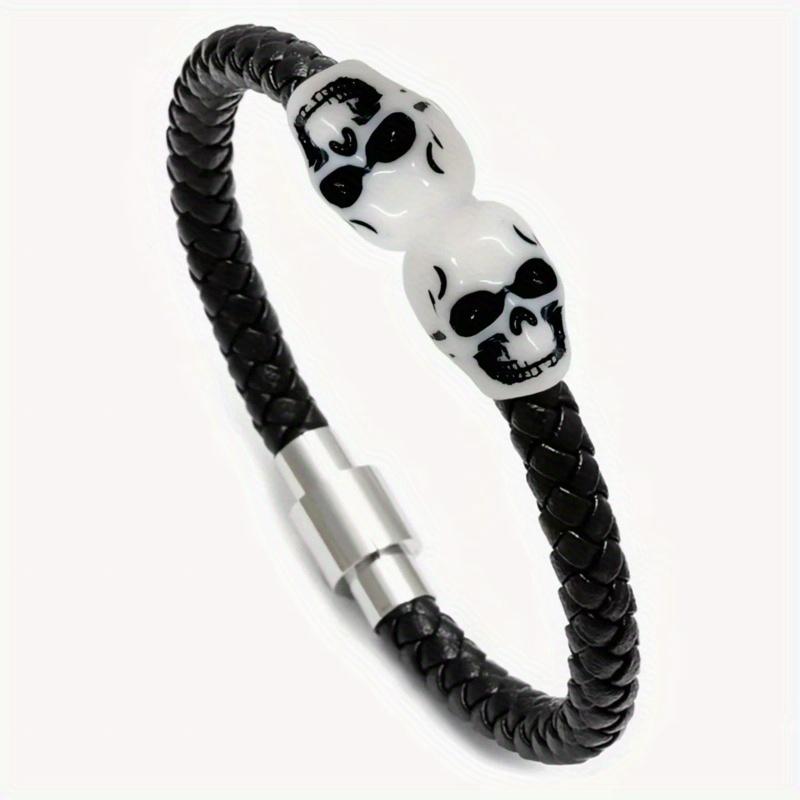50pcs Halloween Instagram hollow skull acrylic beads for bracelet necklace jewelry making acrylic beads Halloween Decoration