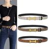 New Women's H-buckle Belt Fashionable with Jeans Suit Decoration for Women's Simple and Versatile Women's Belt