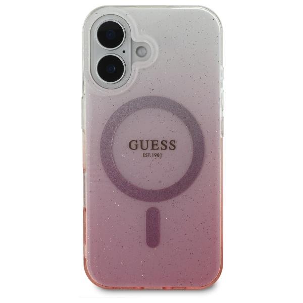 Guess Guhmp16Mhgrcelp Iphone 16 Plus6.7 Różowy/Pink Hardcase Iml Glitter Gradient Magsafe