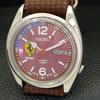 VINTAGE SEIKO AUTOMATIC 7009A JAPAN MENS FERRARI DIAL WATCH A700546-5 R203-a700546