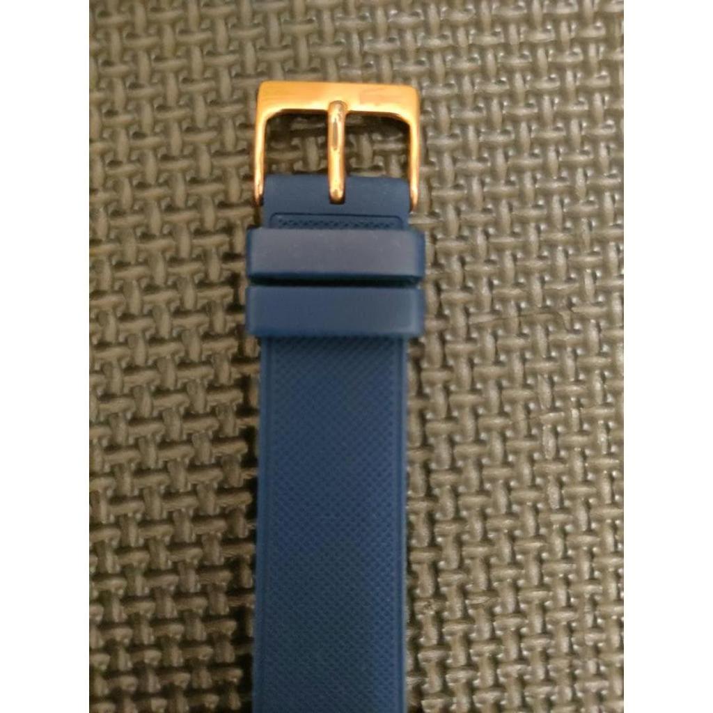 Used [Good condition, free shipping] LACOSTE men's watch | Navy color, rubber belt,