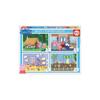 JUNIOR MULTI 4 PUZZLE PEPPA PIG. Product In Stock In Spain