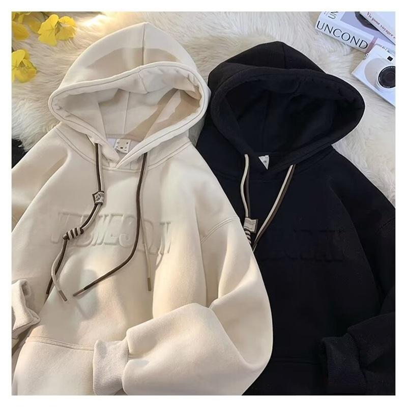 Men's And Women's Autumn And Winter Trend Loose And Plush Thick Hoodie