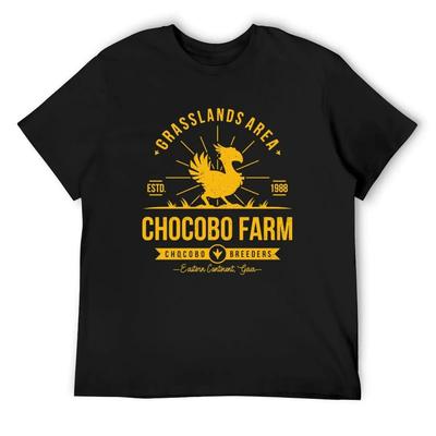 Chocobo Farm T-Shirt T-Shirts Mann Anime T-Shirts Vintage T-Shirts Herren Designer T-Shirt