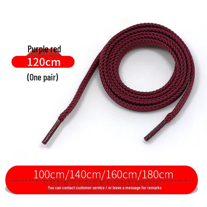 Flat Thickened Sneaker Laces for Casual and Basketball Shoes - In Black, White, and Colorful Designs